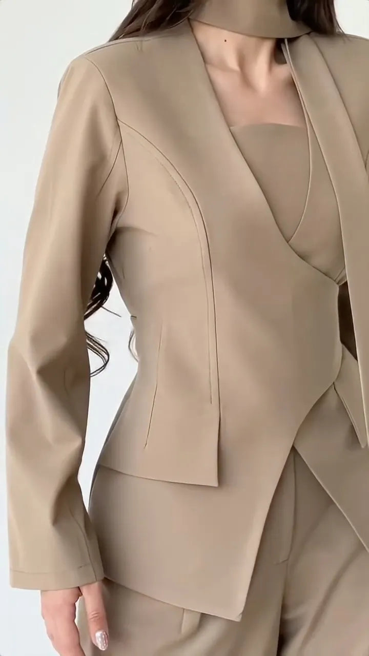 Tailored 2 Piece Pants Suit