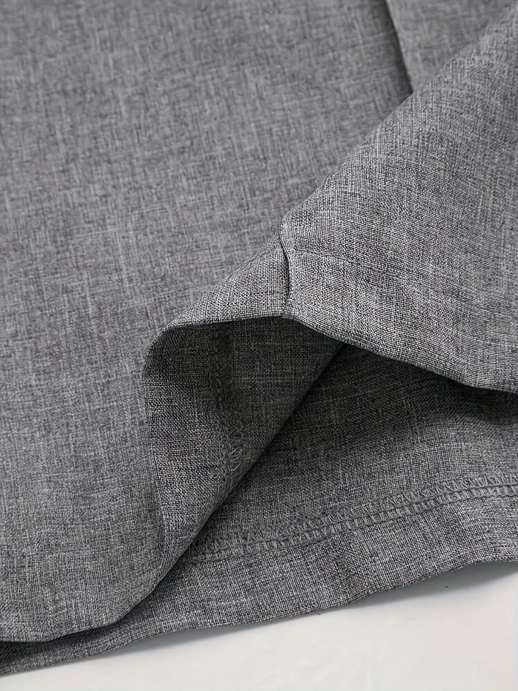 Chic And Sophisticated Grey Wide-leg Trousers With A Wrap-waist Design.