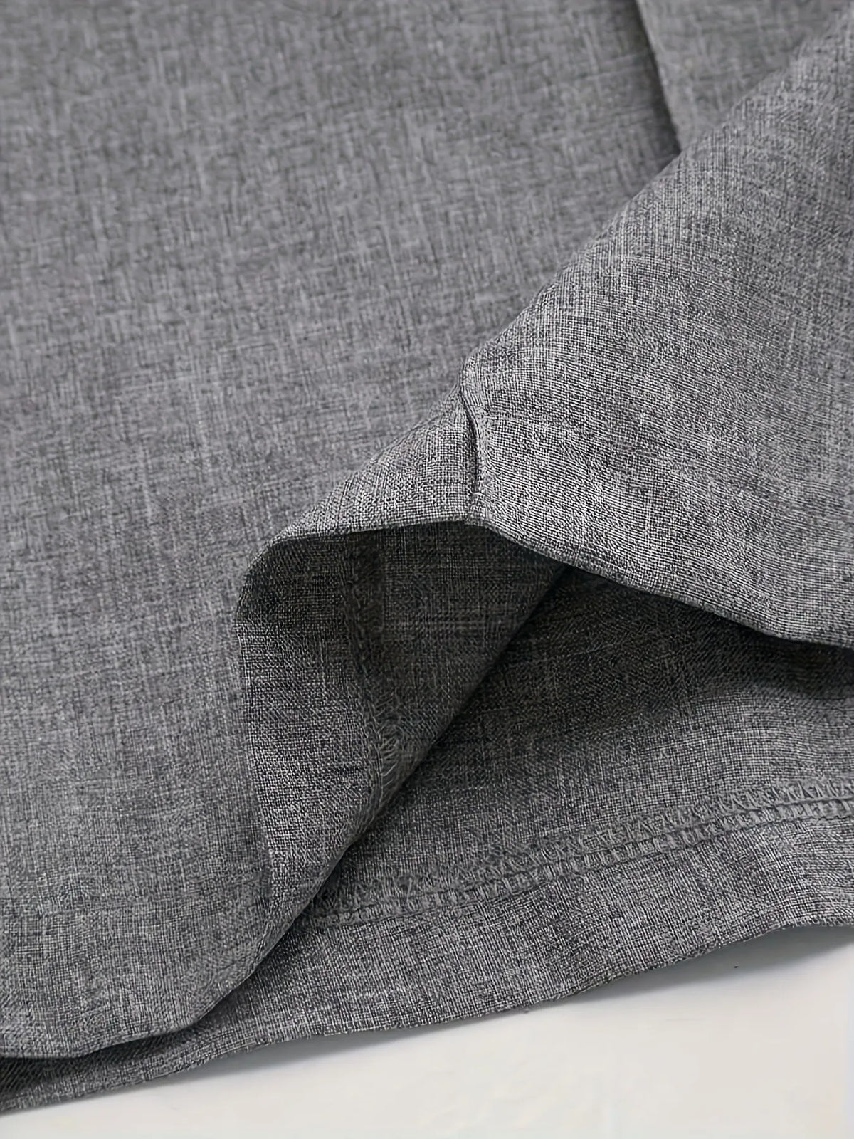 Chic And Sophisticated Grey Wide-leg Trousers With A Wrap-waist Design.