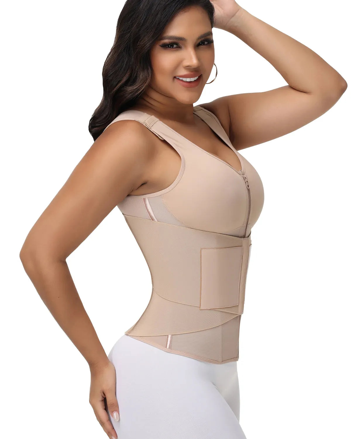 🎉 Zipper & Button Double Pressure Sports Waist Trainer