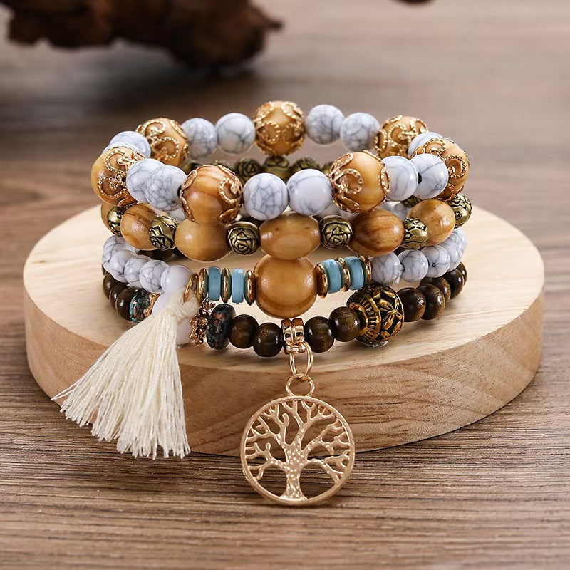 Bohemian Life Tree Beads Bracelet