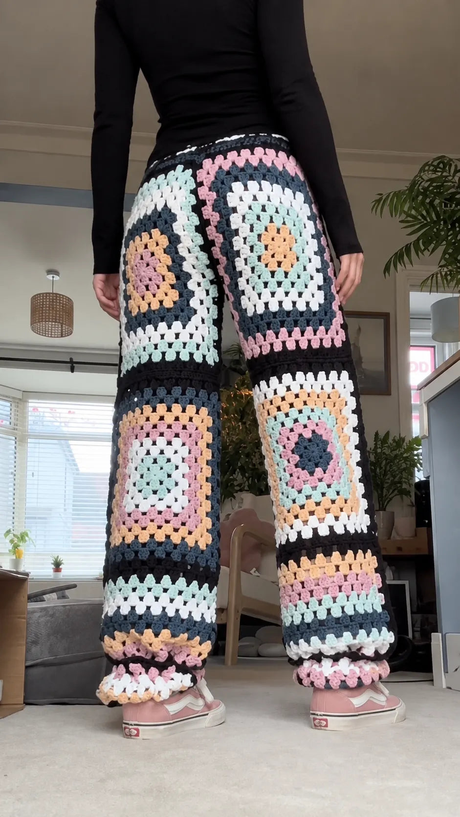 Crochet Granny Square Pants