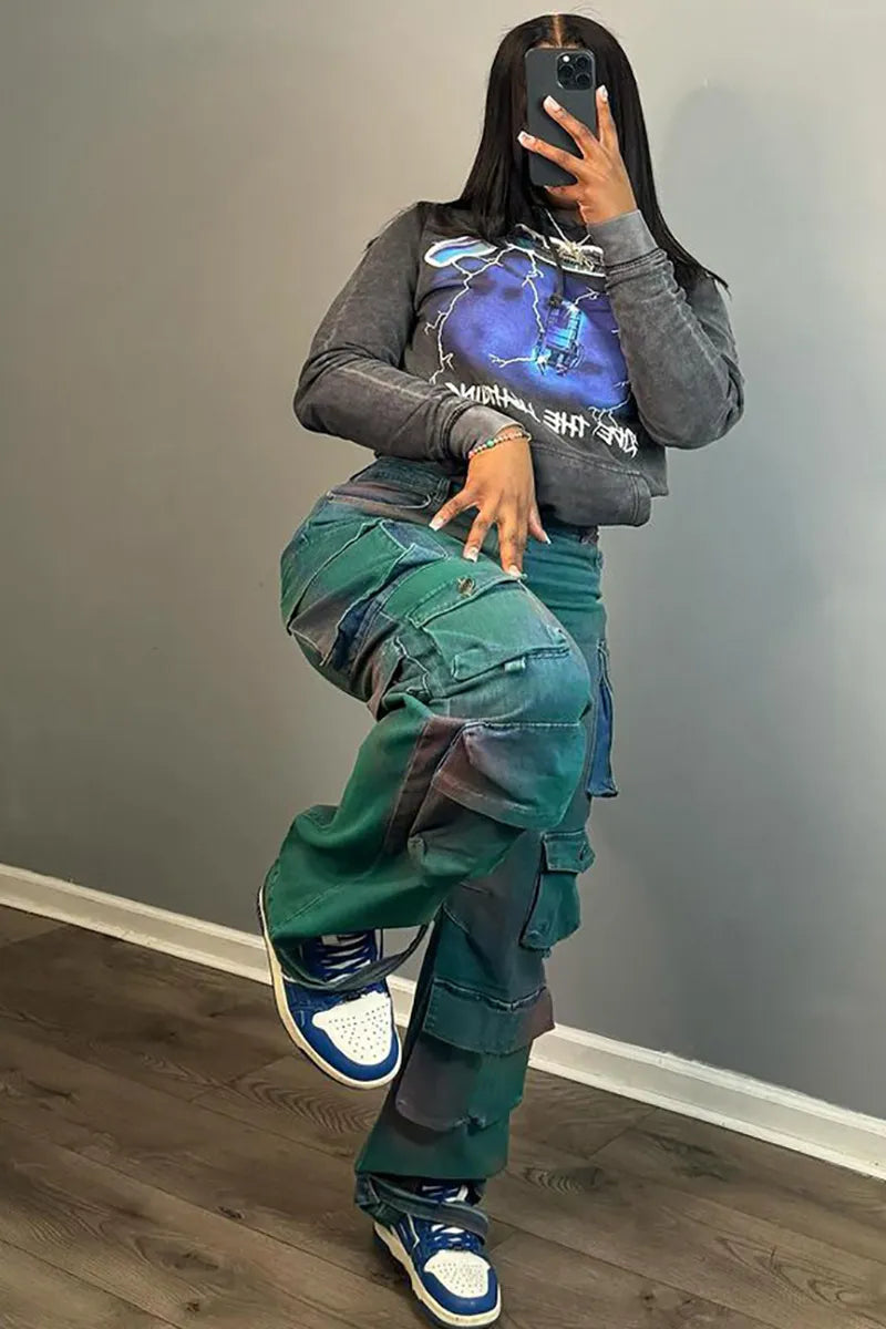 Women's Street Tie-Dyeing Unique Jeans