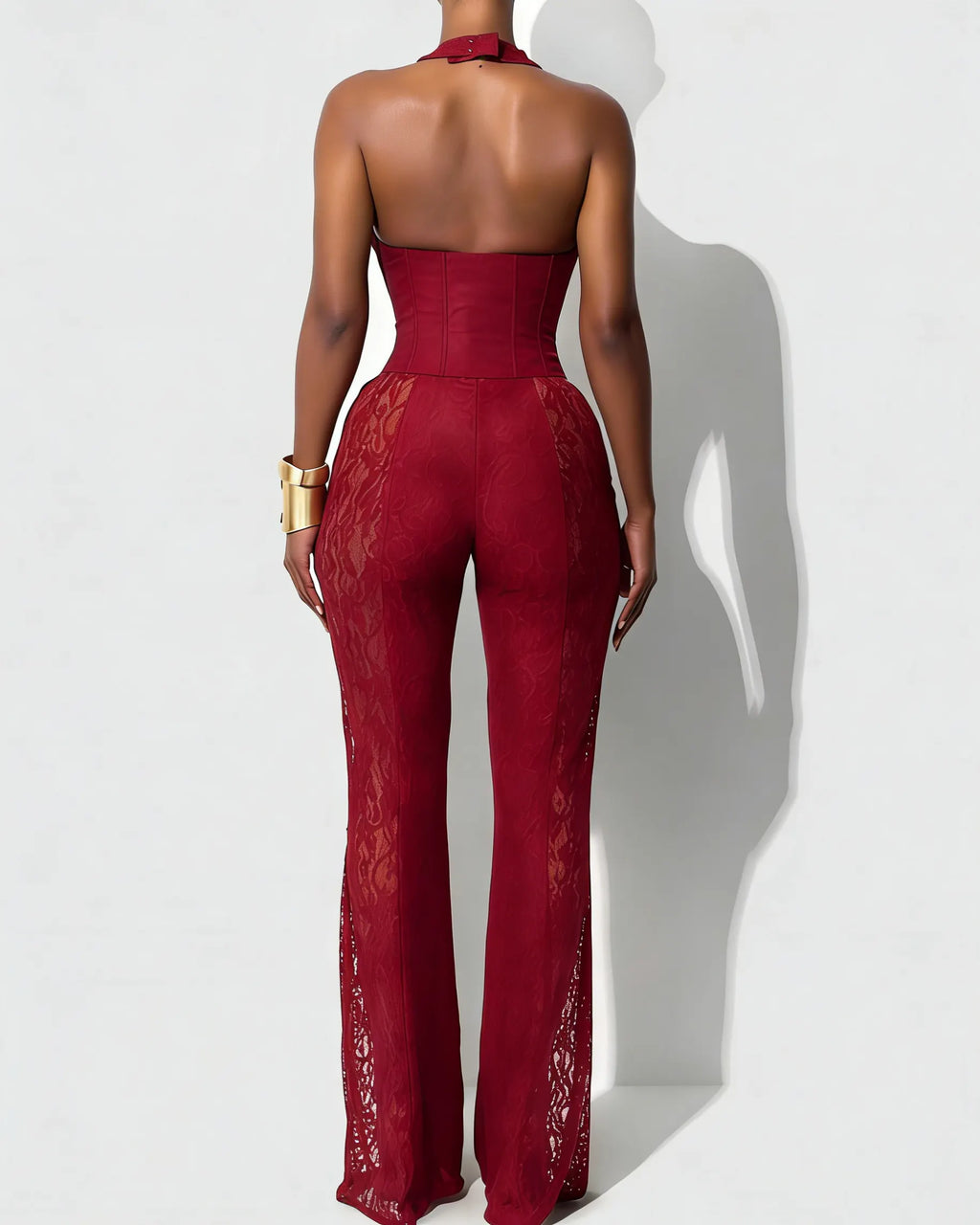 Sexy Lace Corset Jumpsuit