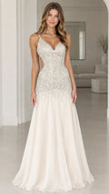 Embellished Bodice Sleeveless Cutout Maxi Evening Dress