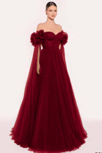 Sleeveless Strapless Off the Shoulder Long Prom Dress With Pleated WQ0206