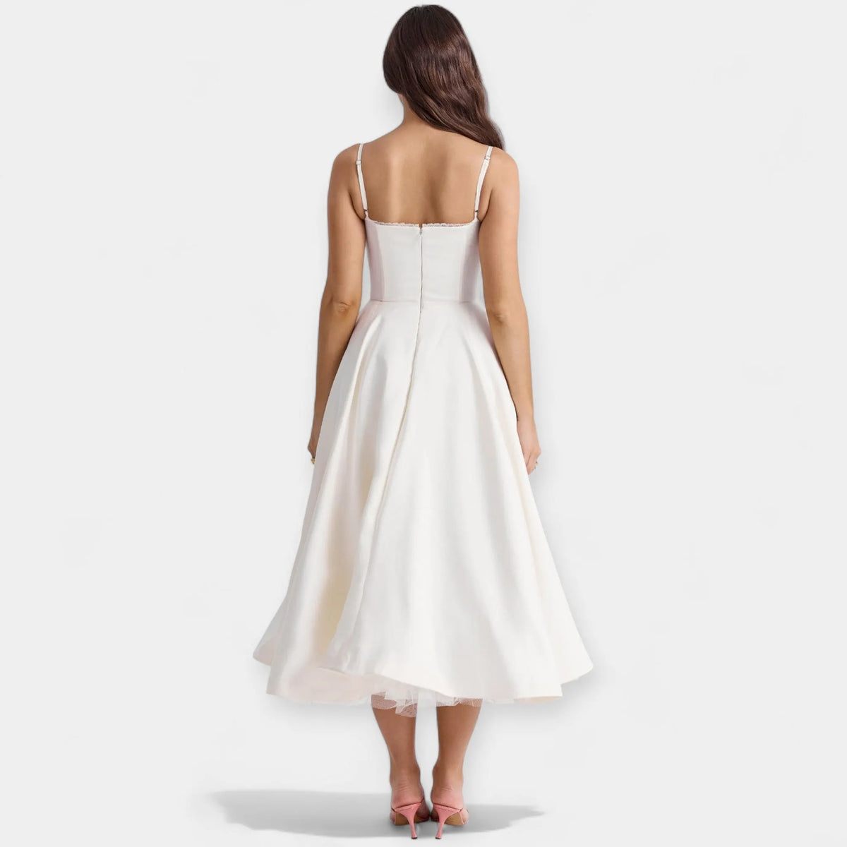 Midi Dress with Tulle and Style
