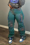 Women's Street Tie-Dyeing Unique Jeans