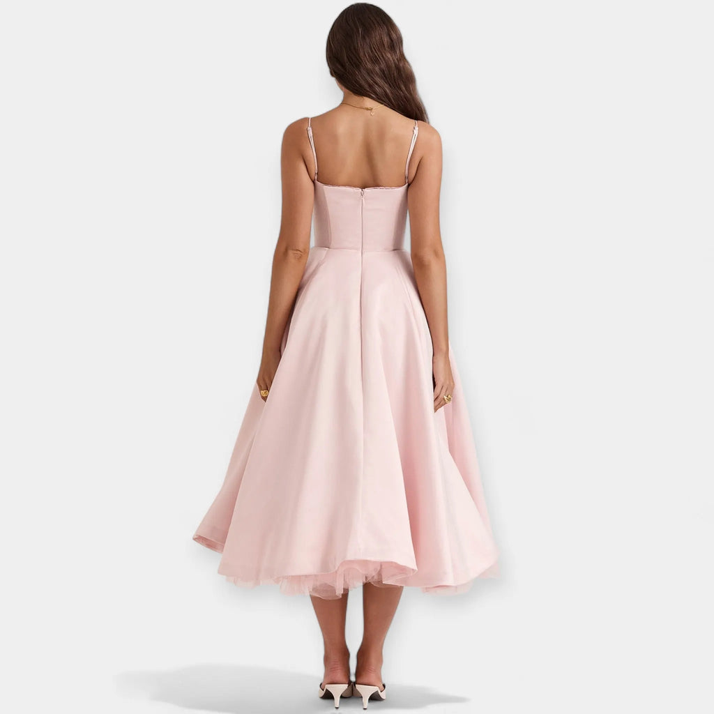 Midi Dress with Tulle and Style