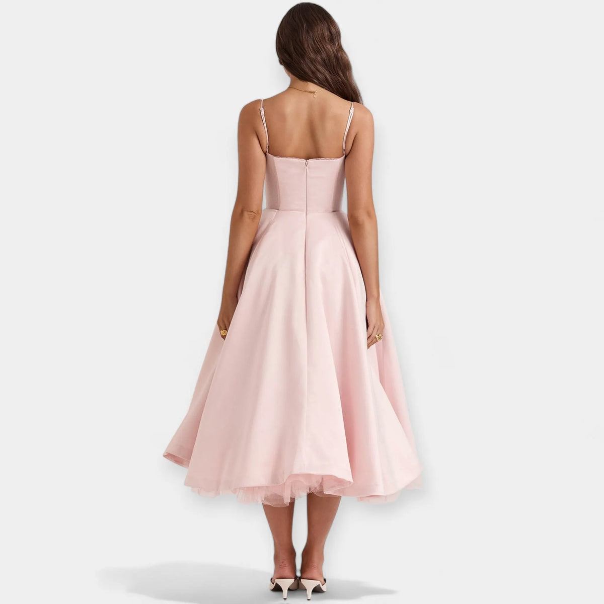 Midi Dress with Tulle and Style