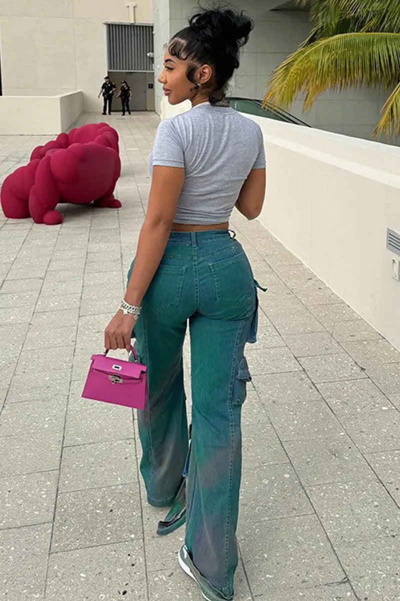 Women's Street Tie-Dyeing Unique Jeans