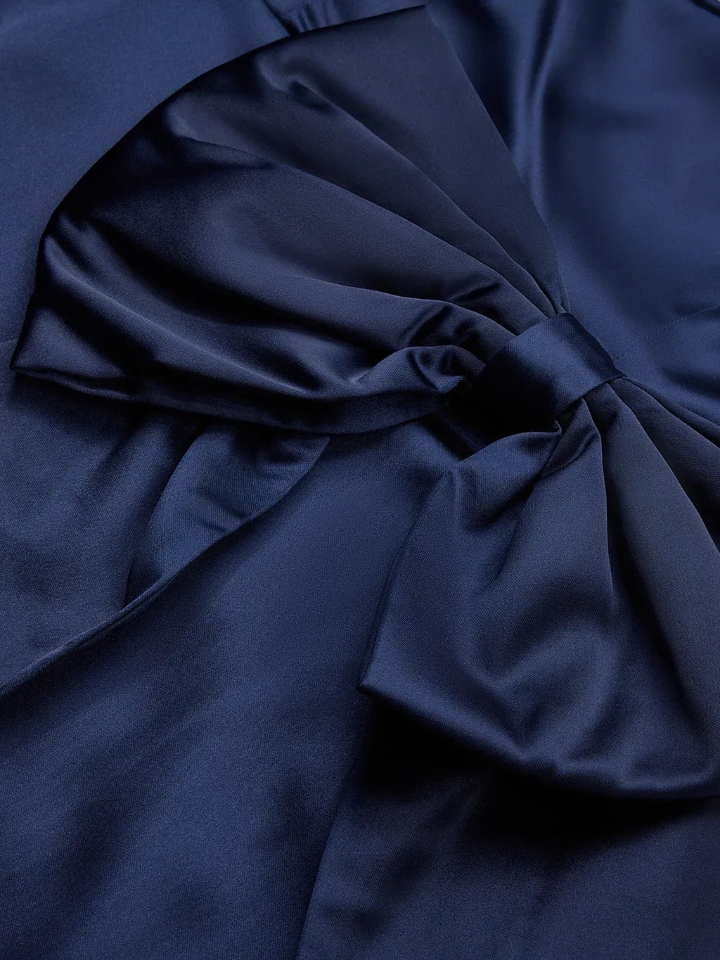 Purplish Blue Hotfix Embellished Bow Satin Square Neck Sleeveless Sheath Midi Dress