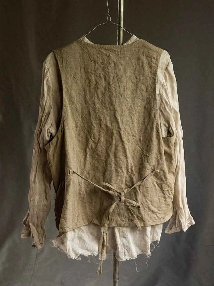 Men's Classic Linen Blend Vintage Vest