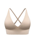 Deep V Triangle Cup Beautiful Back Bra With Adjustable Strap
