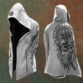 Men'S Vintage Viking Totem Art Hooded Jacket