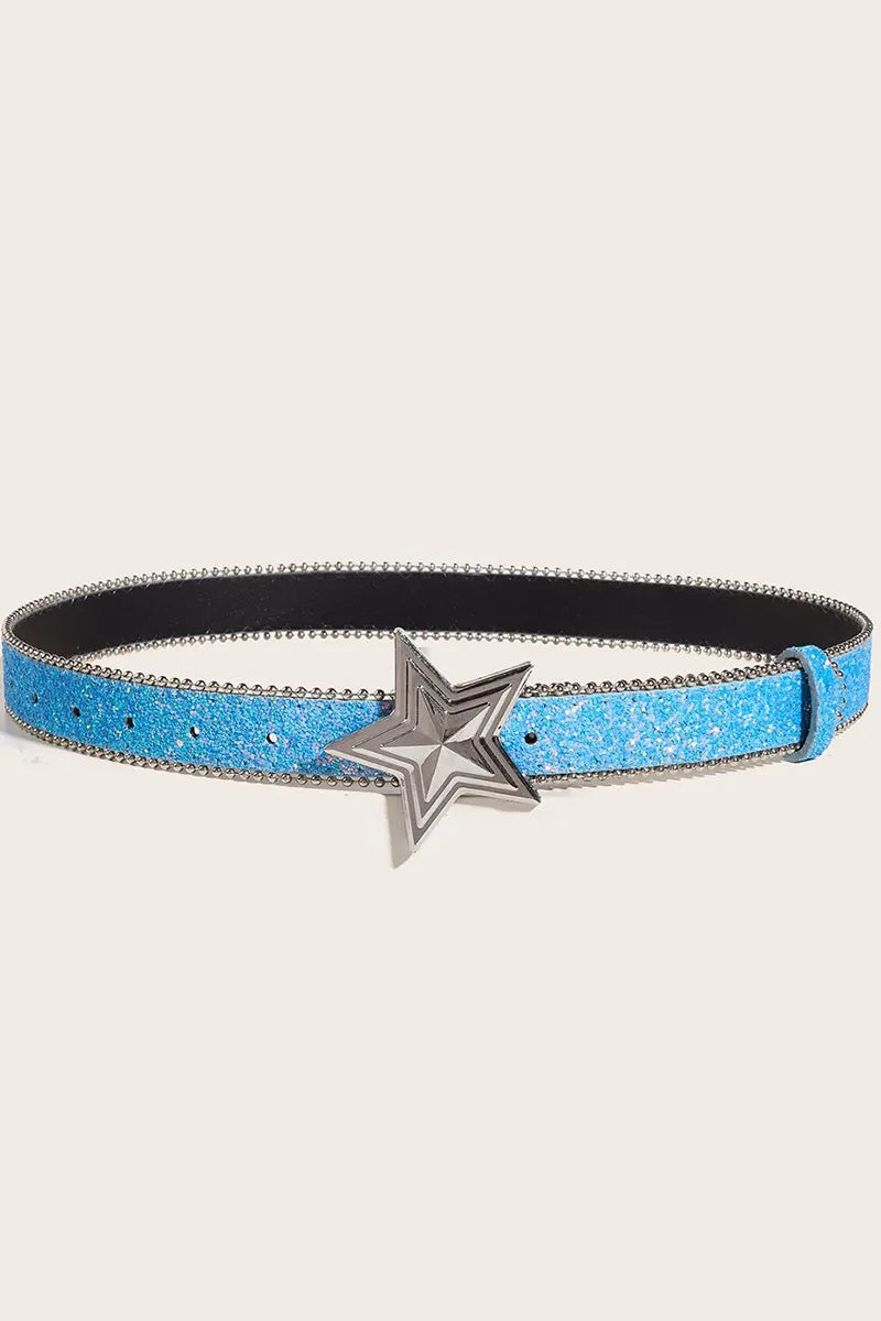 Ladies' Sequin Snap Closure Belt