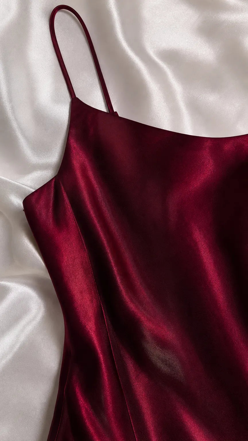 Satin Spaghetti Strap Maxi Slip Dress