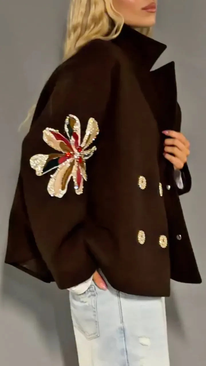 mbellished Cropped Blazer