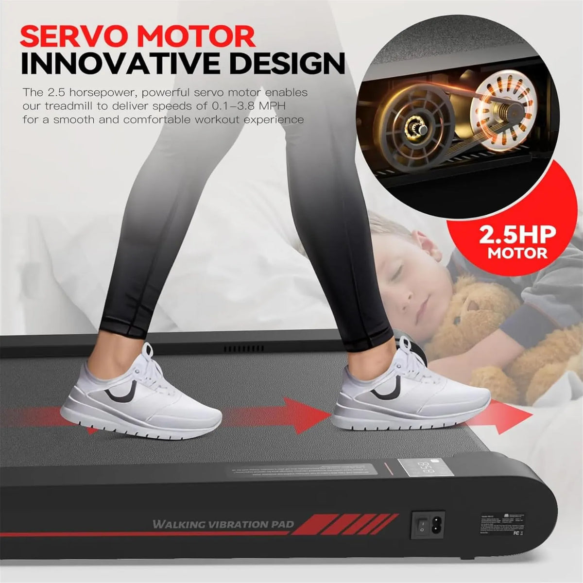 3 in 1 Under Desk Treadmill