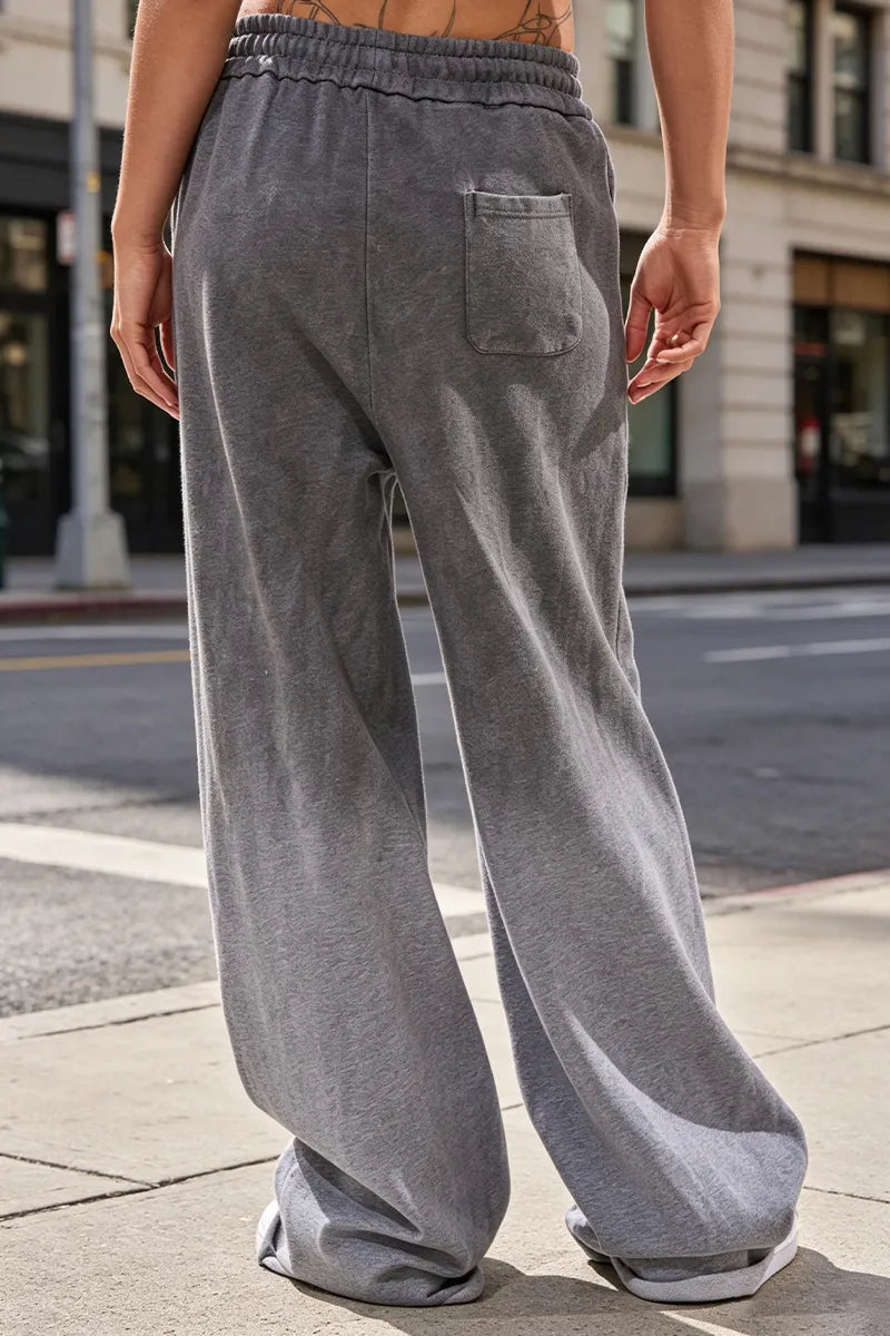Women's Round Neck Rhinestone Gradient Top+ Pants Casual Suit