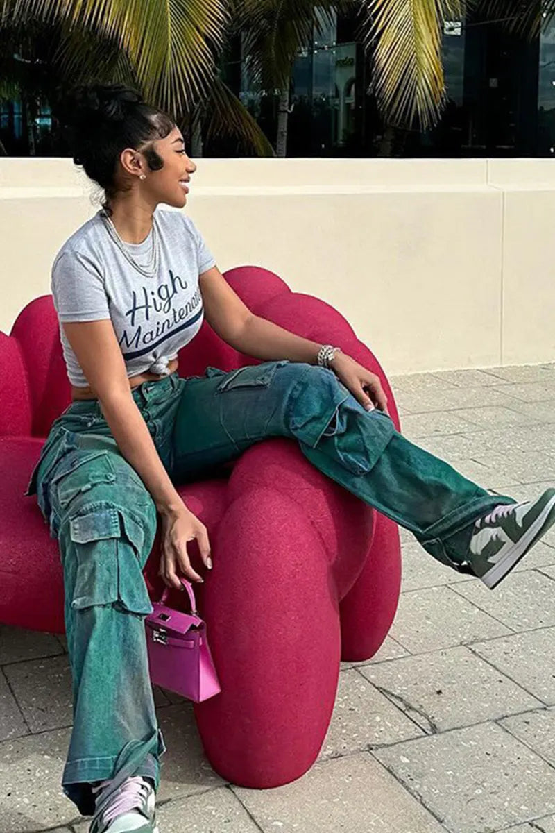 Women's Street Tie-Dyeing Unique Jeans