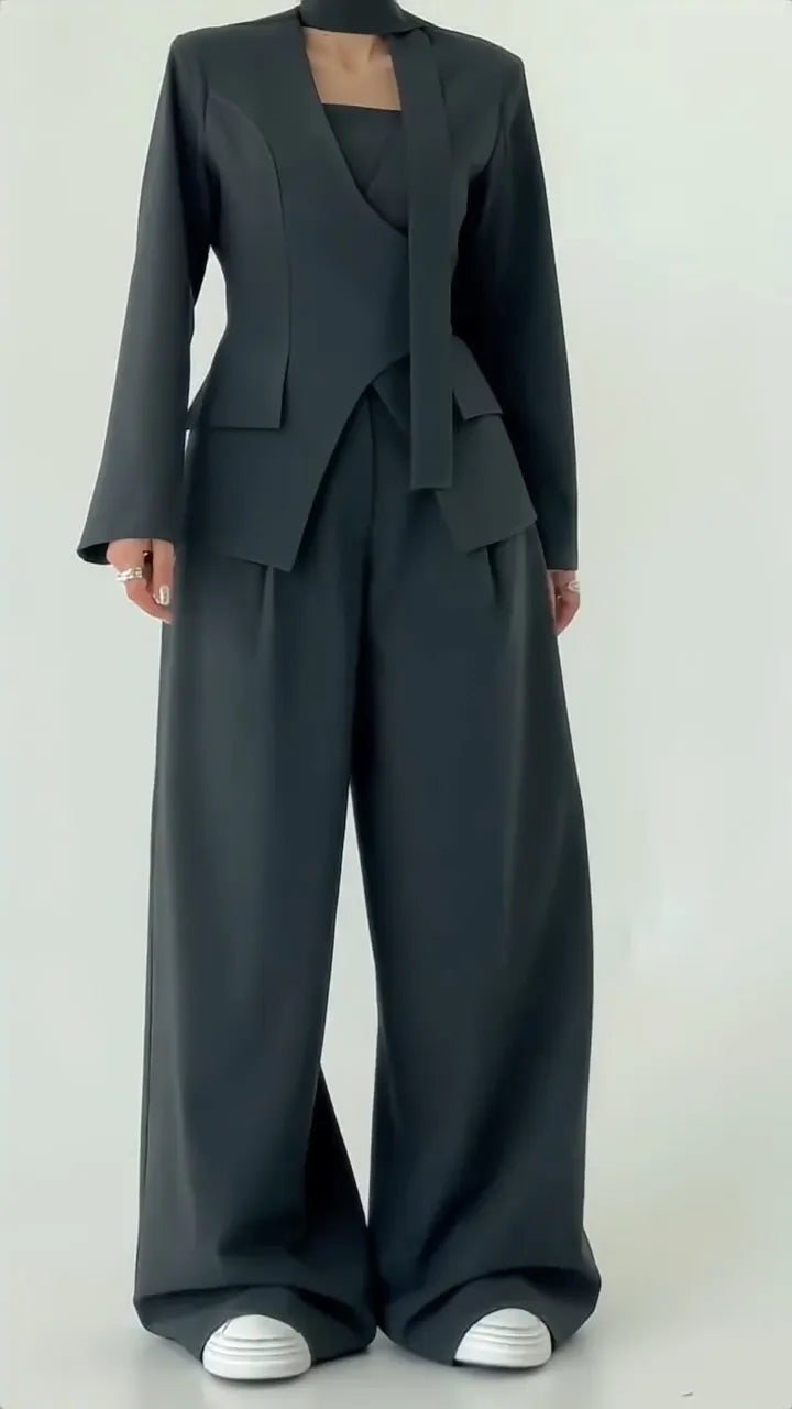Tailored 2 Piece Pants Suit