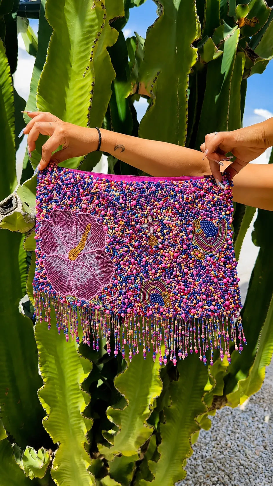 Paradiso Multicolor Beaded Fringe Two‑Piece Setets