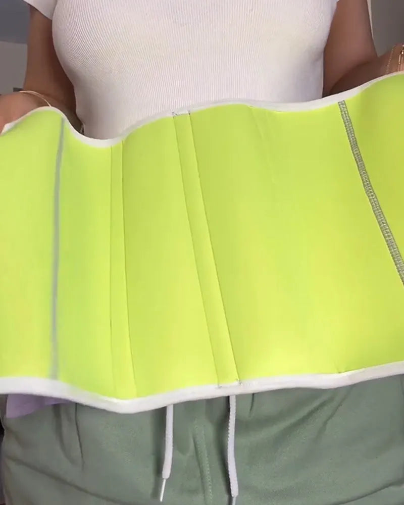 🎉 Women Double Compression Tummy Wrap Sweat Sauna Waist Trainer