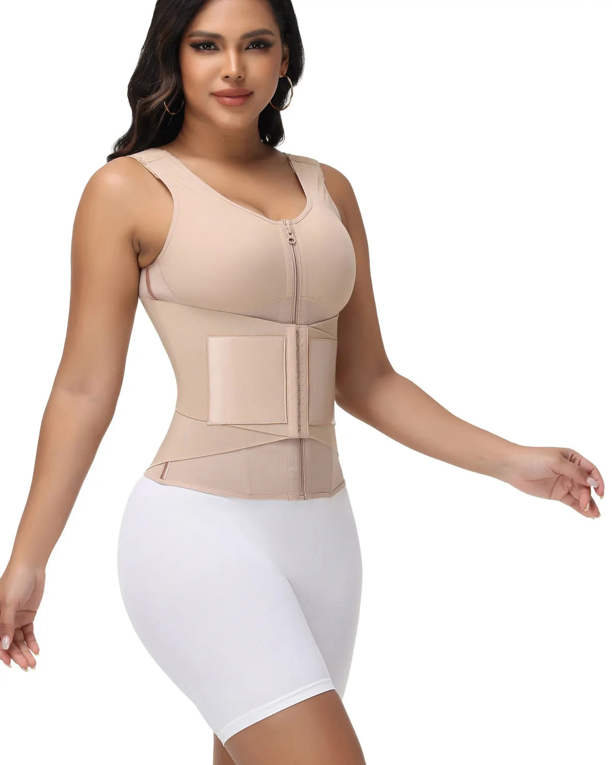 🎉 Zipper & Button Double Pressure Sports Waist Trainer