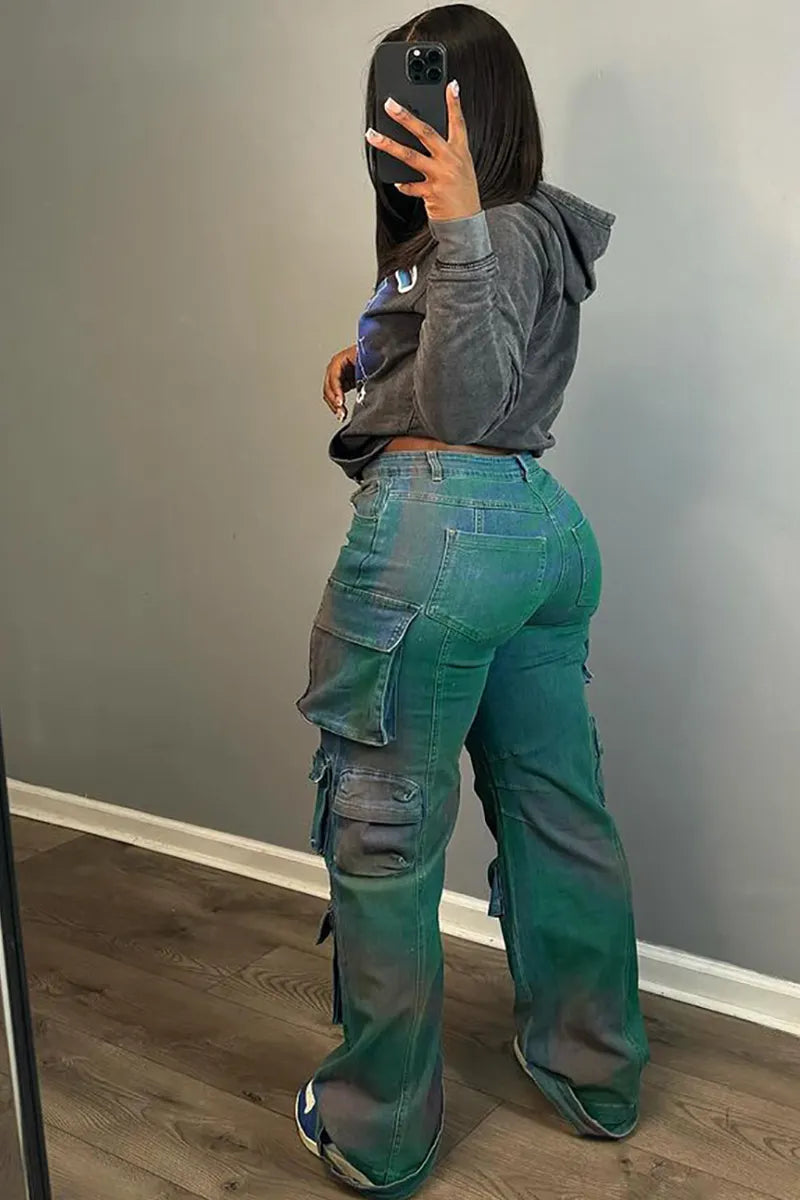 Women's Street Tie-Dyeing Unique Jeans
