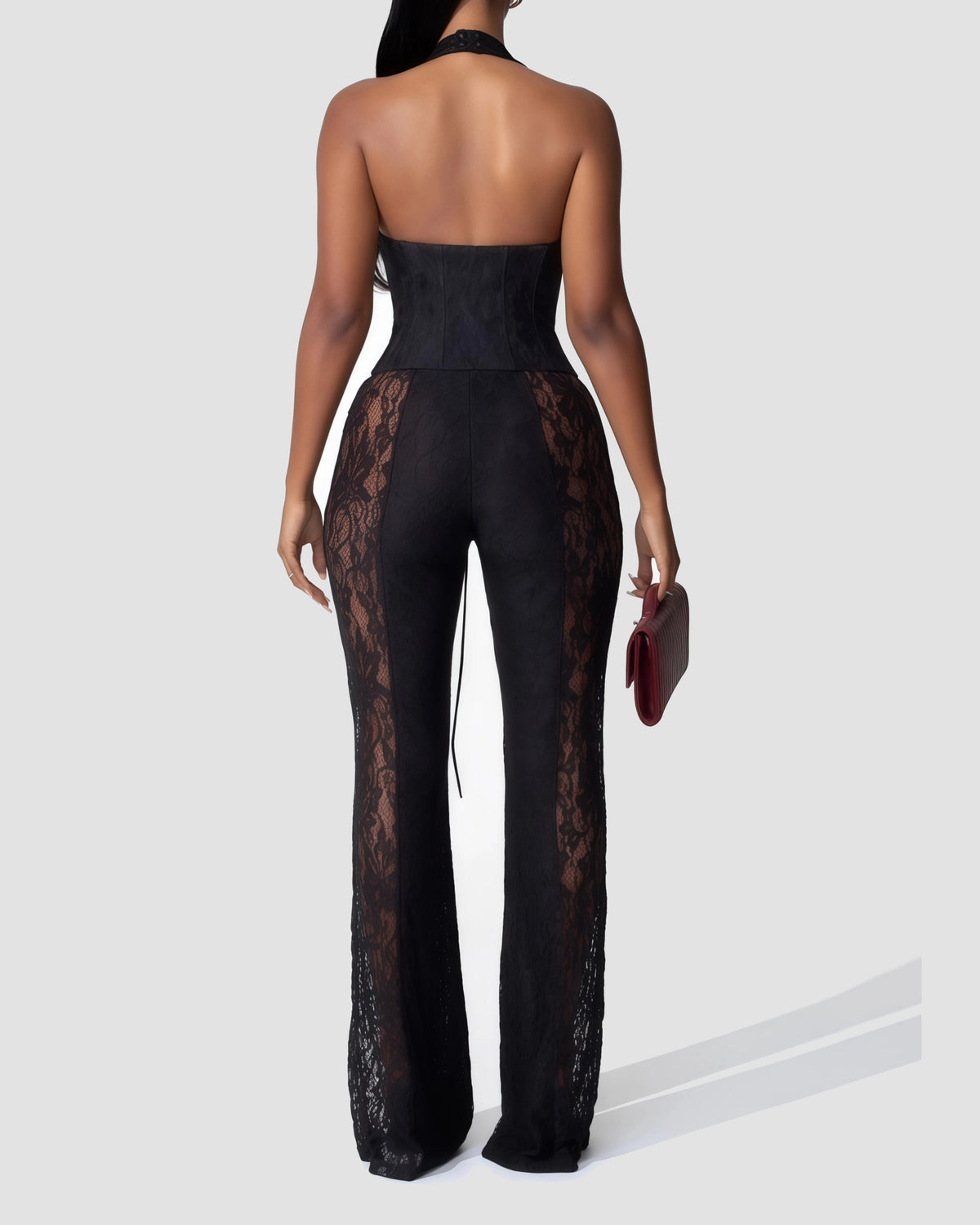 Sexy Lace Corset Jumpsuit
