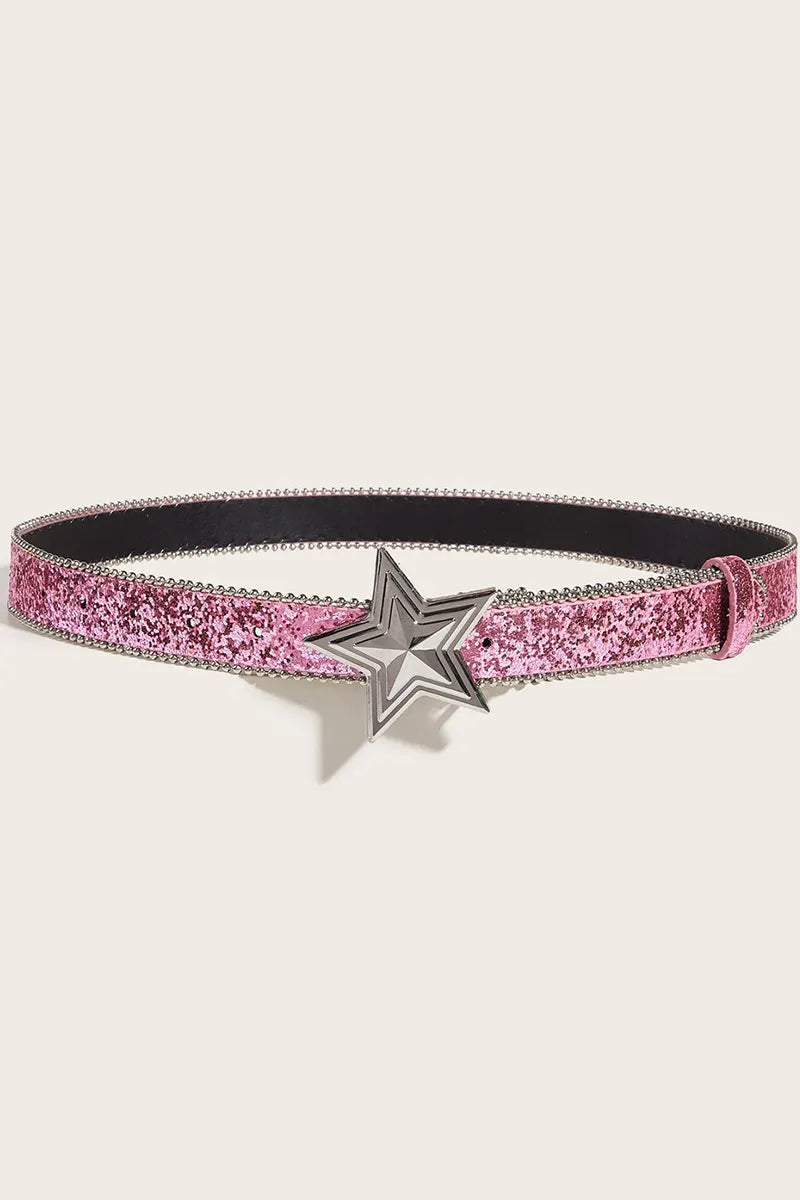 Ladies' Sequin Snap Closure Belt