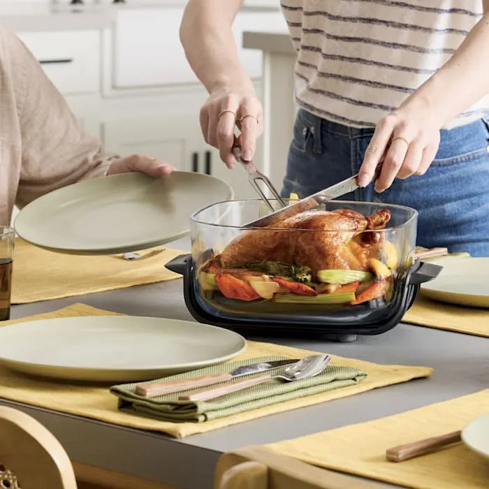 🎅CHRISTMAS CLEARANCE SALE💕4- in-1 Portable G lass Air Fryer Cooking System