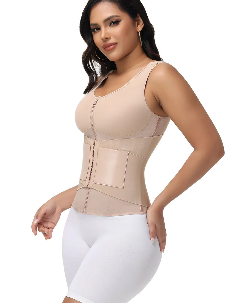 🎉 Zipper & Button Double Pressure Sports Waist Trainer