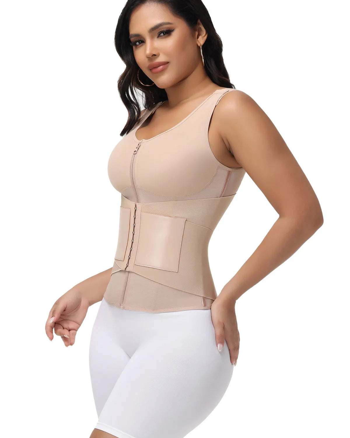 🎉 Zipper & Button Double Pressure Sports Waist Trainer