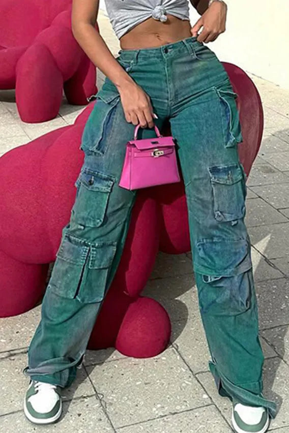 Women's Street Tie-Dyeing Unique Jeans