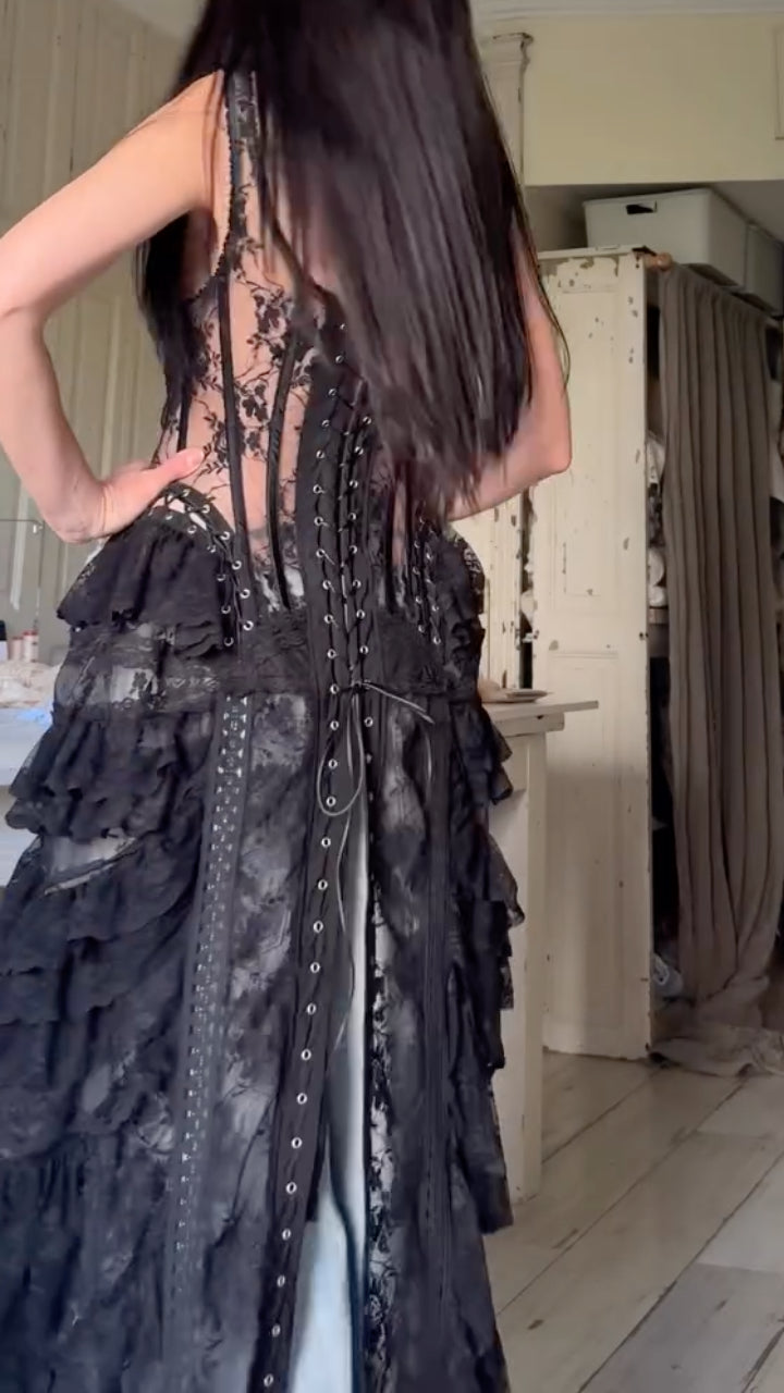 Lace Corset Vest Tops