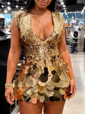 Sequined Mini Party Dress