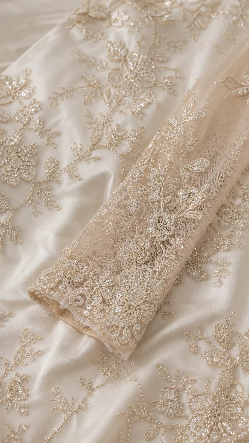 Elegant Embroidered Lace Mermaid Evening Gown with Long Sleeve Bolero