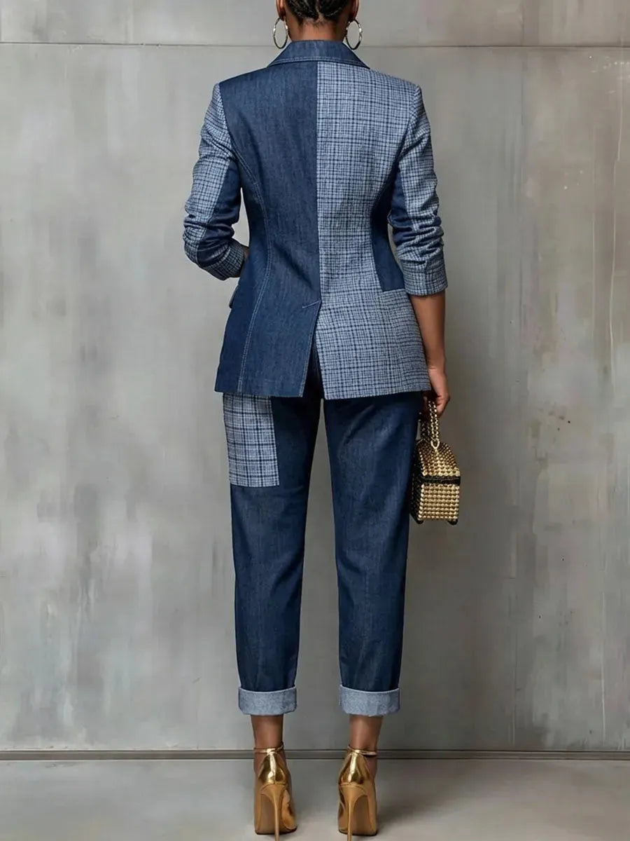 Chic Comfortable Patchwork Denim Jeans